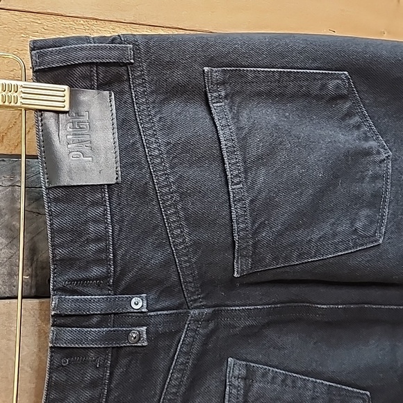 PAIGE Vintage Black Denim Skirt Size 27 - Picture 6 of 10